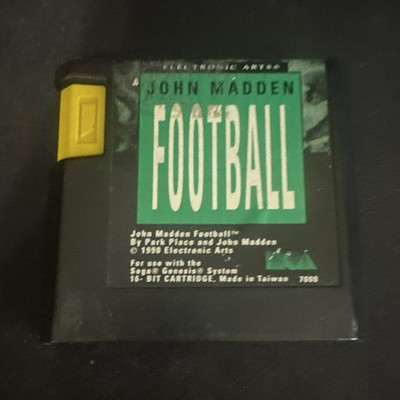 Electronic Arts John Madden Football - Sega Genesis Cartridge 1990 Sports