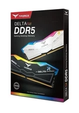 Team Group T-Force Delta RGB DDR5 16GB RAM Kit (2x8) White, 6000MHz CL38