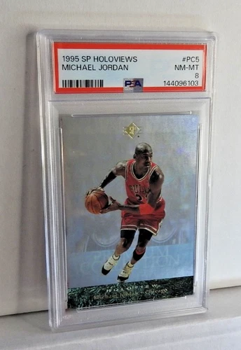 1995 Sp Holoviews #PC5 Michael Jordan Chicago Bulls PSA 8 NM-MT Beautiful Card