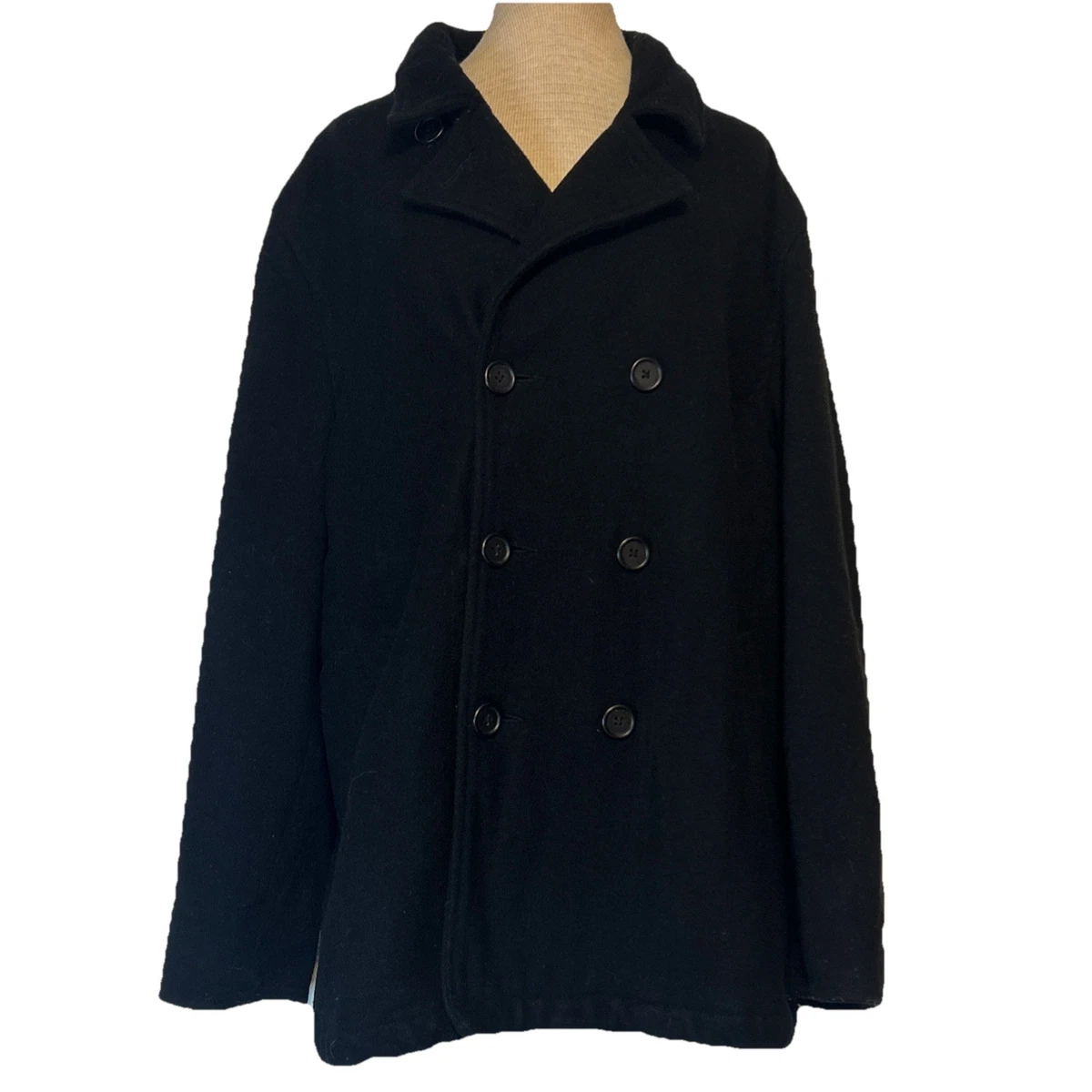 ジャケット・アウター 90s OLD GAP pea coat 10 botton BLACK XXL Gap Pea Coat Black Coats, Jackets & Vests for Women for sale | eBay