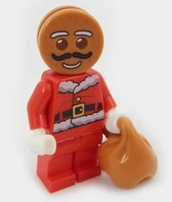 NEW LEGO GINGERBREAD MAN SANTA MINIFIG holiday christmas claus costume figure