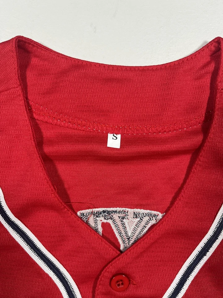 Cleveland Guardians Baseball Jersey Youth Small Red MLB Josh Naylor 22 Button - Image 3 of 4