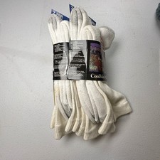 VTG Wilson Pro 5000 Crew Socks Vintage 90s White Grey Cotton Blend 2 Pair 10-13