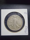 1945-D  Walking Liberty Half Dollar  90% Sliver