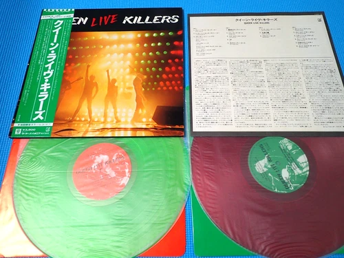 QUEEN 2LP Live Killers 1st Pressing Color Vinyl Japan P-5567/8E OBI Mint Vinyl