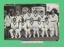 WORCESTERSHIRE CCC 1973 TEAM GROUP 12 X ORIGINAL HAND SIGNED AUTOGRAPHS