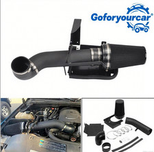4 Inch Cold Air Intake Kit Heat Shield For 99-06 Gmcchevy V8 4.8l5.3l Black