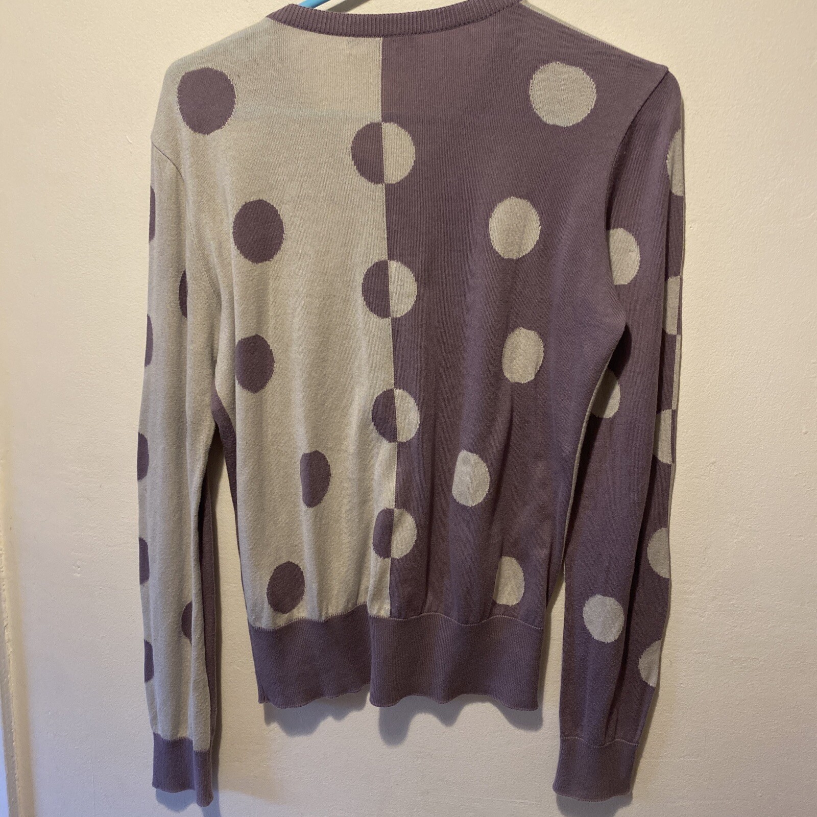 alexander McQueen McQ   Size S 100percentcotton Polka Dot Spotted Rare FreeP&P image 6