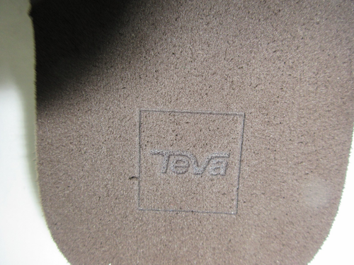 Teva Women's SZ 11 Flip Flops/Thongs Strappy Sandals Brown Print Open Toe Flat - Picture 8 of 8