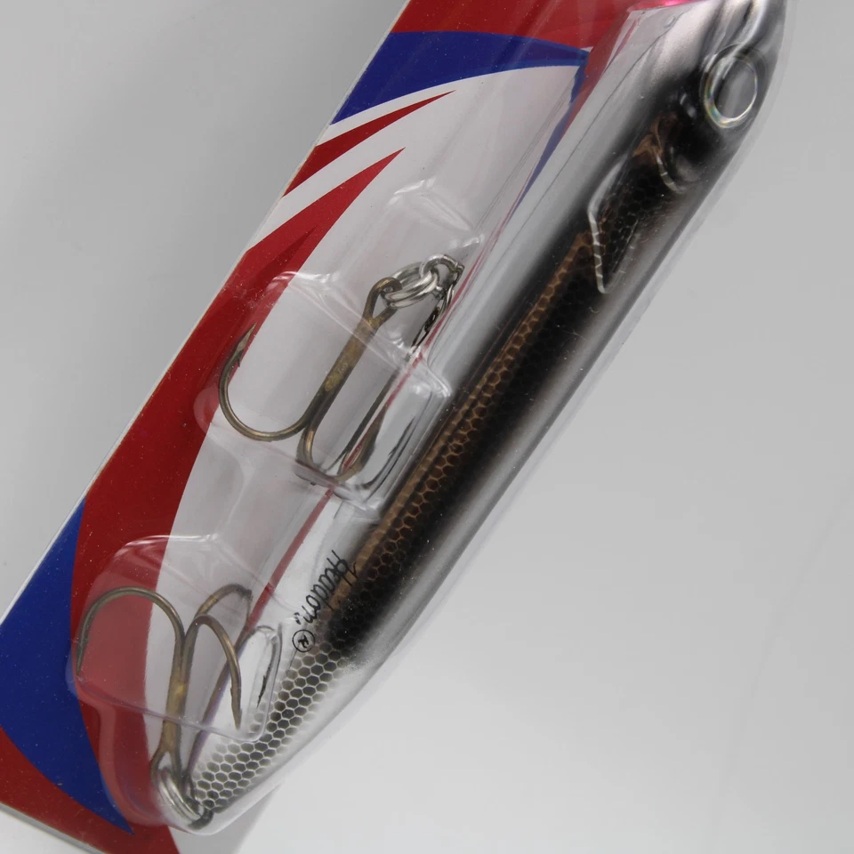 Señuelo de pesca Heddon Chug'n Spook Black Shiner X955602 Topwater nuevo en stock 4-7/8 pulgadas Foto 3 de 4