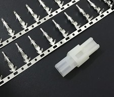 10 Sets .062 2 Pin Power Connector Male Female Terminal Pins Pin Molex .062" New