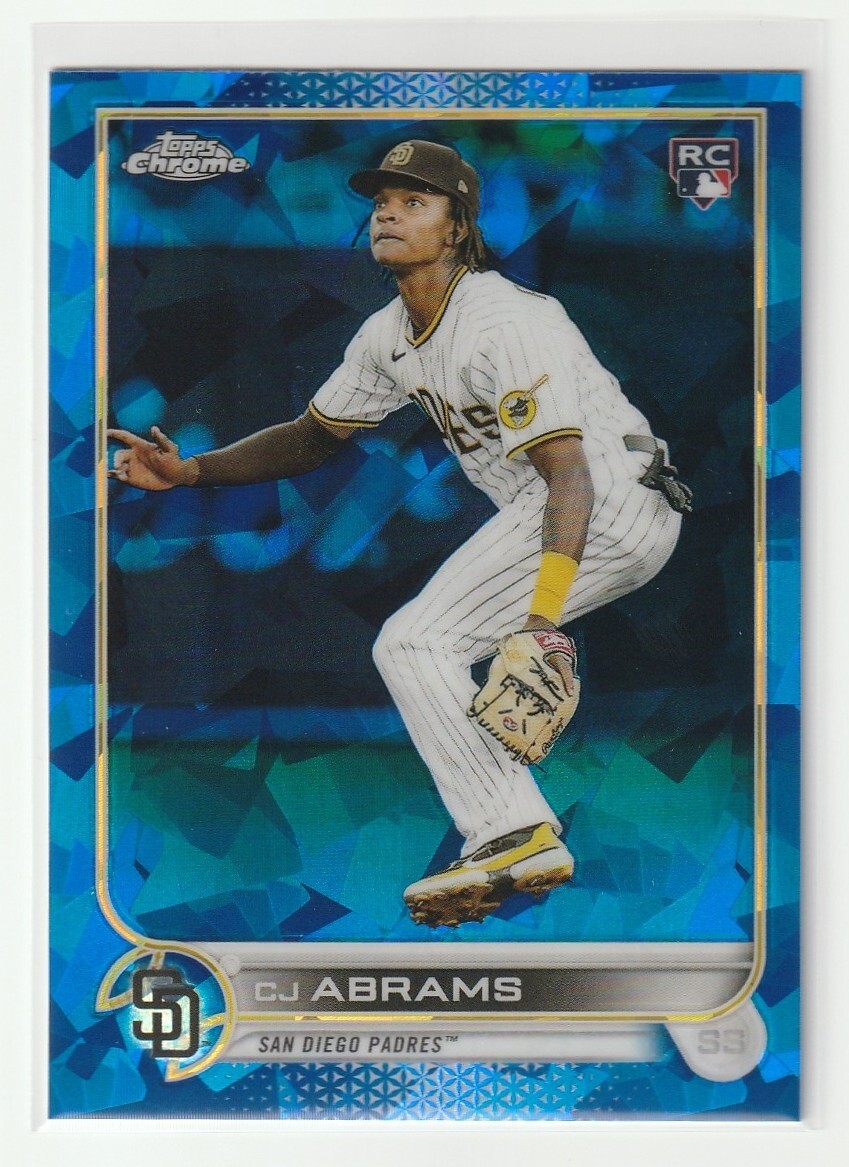 CJ ABRAMS 2022 Topps Chrome Update Sapphire Rookie #US34 SAN DIEGO PADRES