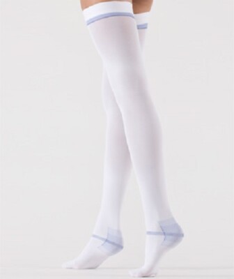 Calze Antitrombo Autoreggenti Bianco CALZE ANTITROMBO AUTOREGGENTI