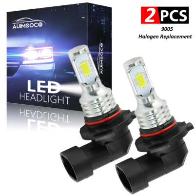 For Dodge Charger 2016-2021 -2PC 6000K White 9005 LED Headlight Bulbs Hi/Lo Beam