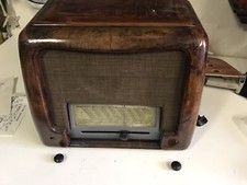 Vintage antica Radio d'epoca La Voce del Padrone 570 valvole sintorapida 1942