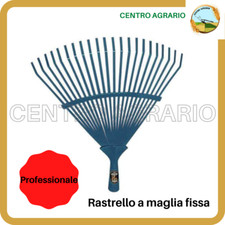 Rastrello scopa per raccogli foglie da giardino in ferro professionale