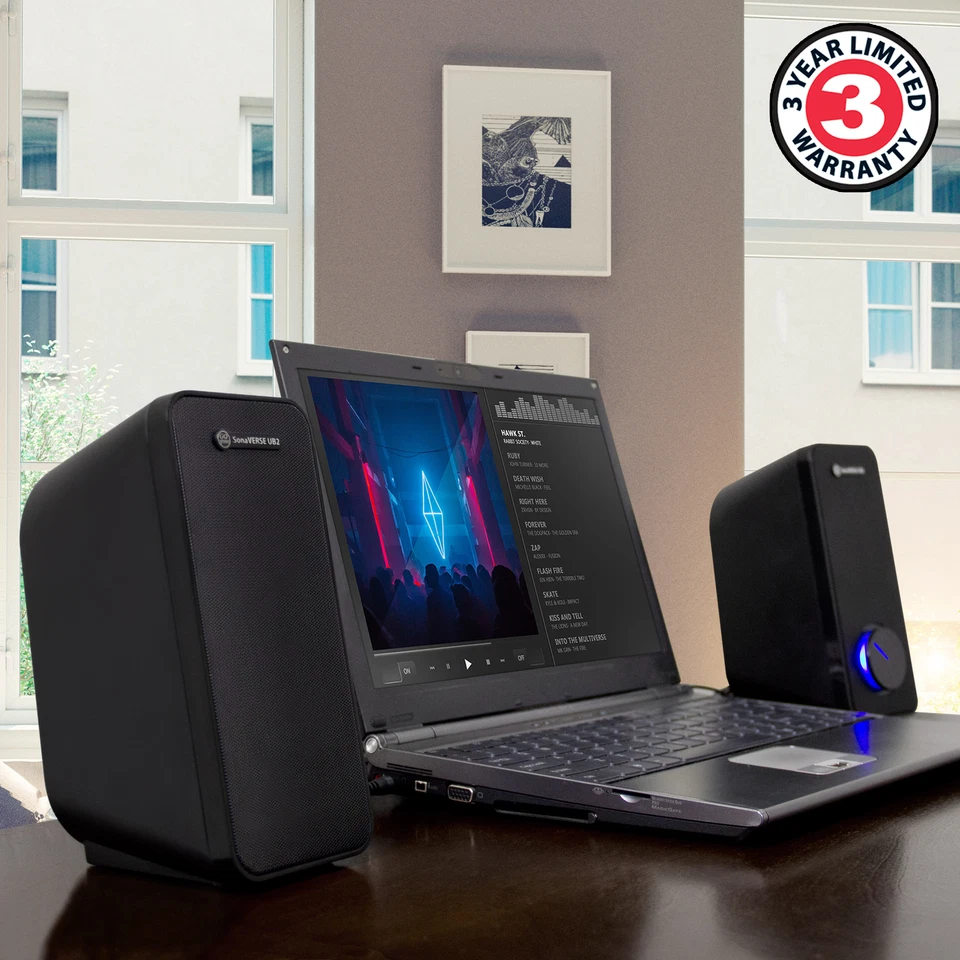 Computer Multimedia USB Powered PC Speakers for Desktops & Laptops - Image 2 of 4
