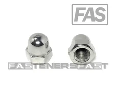 (25) M6-1.0 Stainless Steel Hex Acorn Cap Nuts DIN1587 6MM (25 Pieces)