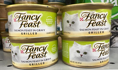 Grilled Salmon Feast in Gravy Wet Cat Food (4- Pack)