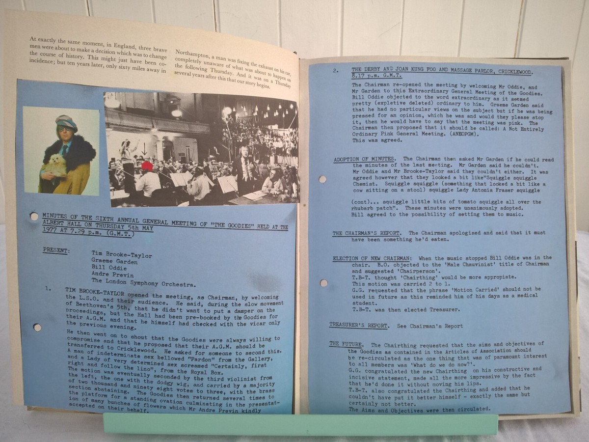 The Making of The Goodies Disaster Movie. Illustrated Hardback