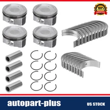 Engine Main Bearing Rod Bearing Piston Kit Set for Toyota Camry RAV4 Solara 2.4L