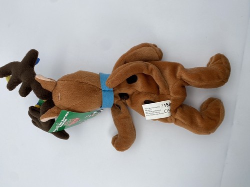 Vintage Scooby Doo Beanbag Reindeer Christmas Light Plush Warner Bros 1998 w Tag - Picture 3 of 10