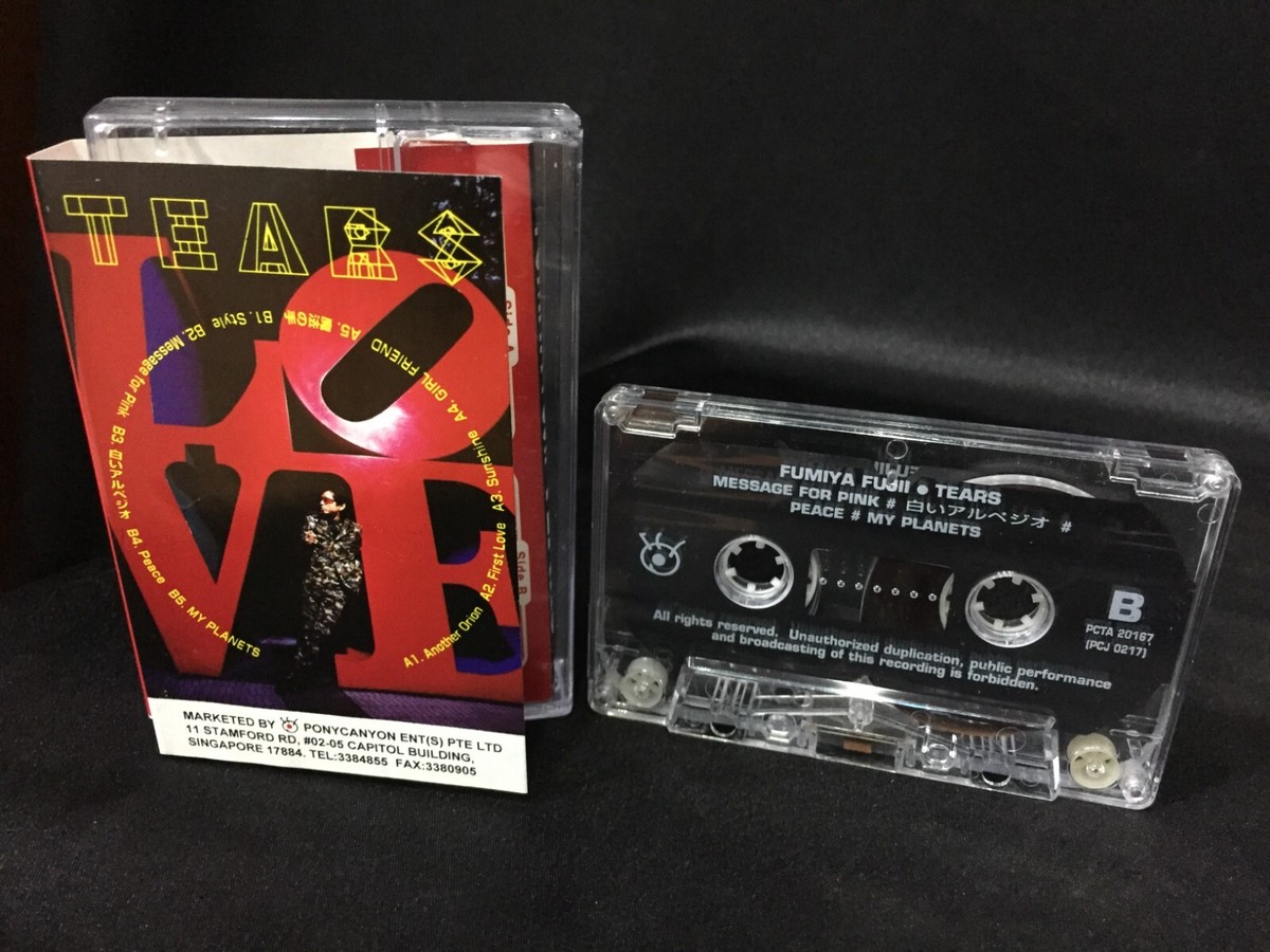 藤井 フミヤ Fumiya Fujii Tears Cassette Tape J-Pop 90s カセット 