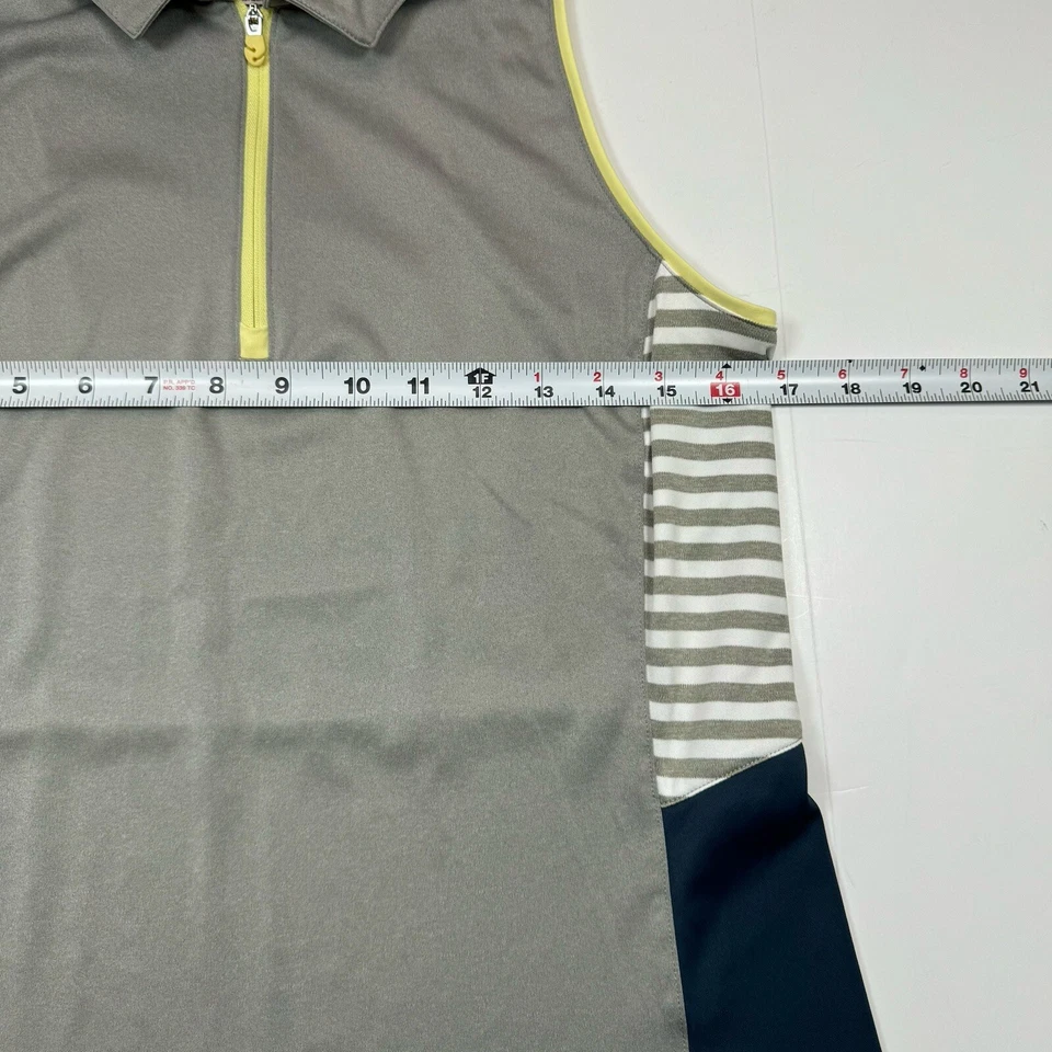 Camiseta sin mangas polo de golf Slazenger para mujer ropa deportiva gris talla M Foto 4 de 4