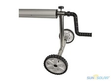 Sun2Solar Stainless Steel Swimming Pool Solar Cover Reel w/ Tube - 25' ft Wide