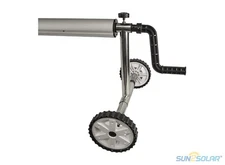 Sun2Solar Stainless Steel Swimming Pool Solar Cover Reel w/ Tube - 25' ft Wide