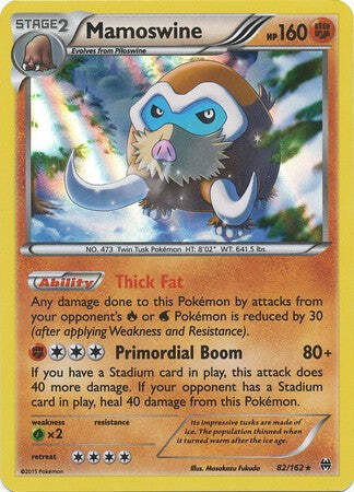 Mamoswine 82/162 Holo Rare - Pokemon XY Break Through Card | eBay