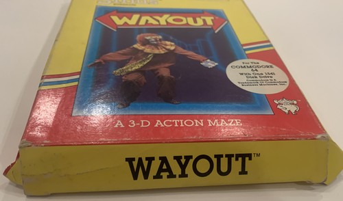 WAYOUT 3-D Action Maze Sirius Commodore 64 Disk Preowned - Picture 4 of 9