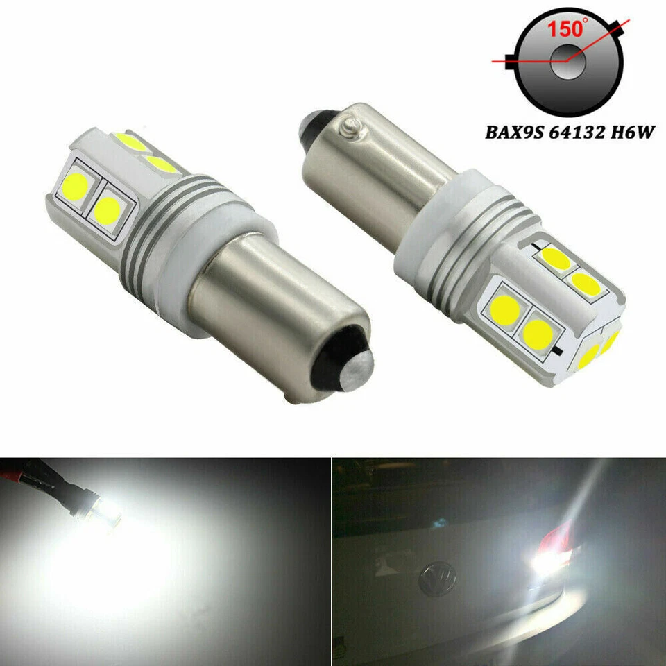 CanBus BAX9S H6W LED Bulbs For BMW F20 F30 F31 F34 LED Sidelights Parking Light - Image 2 of 4