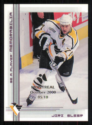 2000-01 BAP Memorabilia Montreal Olympic Stadium Show #123 Jiri Slegr /10