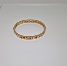 Gold & Diamanté roman numeral bangle
