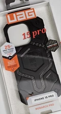 UAG - Monarch Pro Case with Magsafe for Apple iPhone 15 Pro - Carbon Fiber