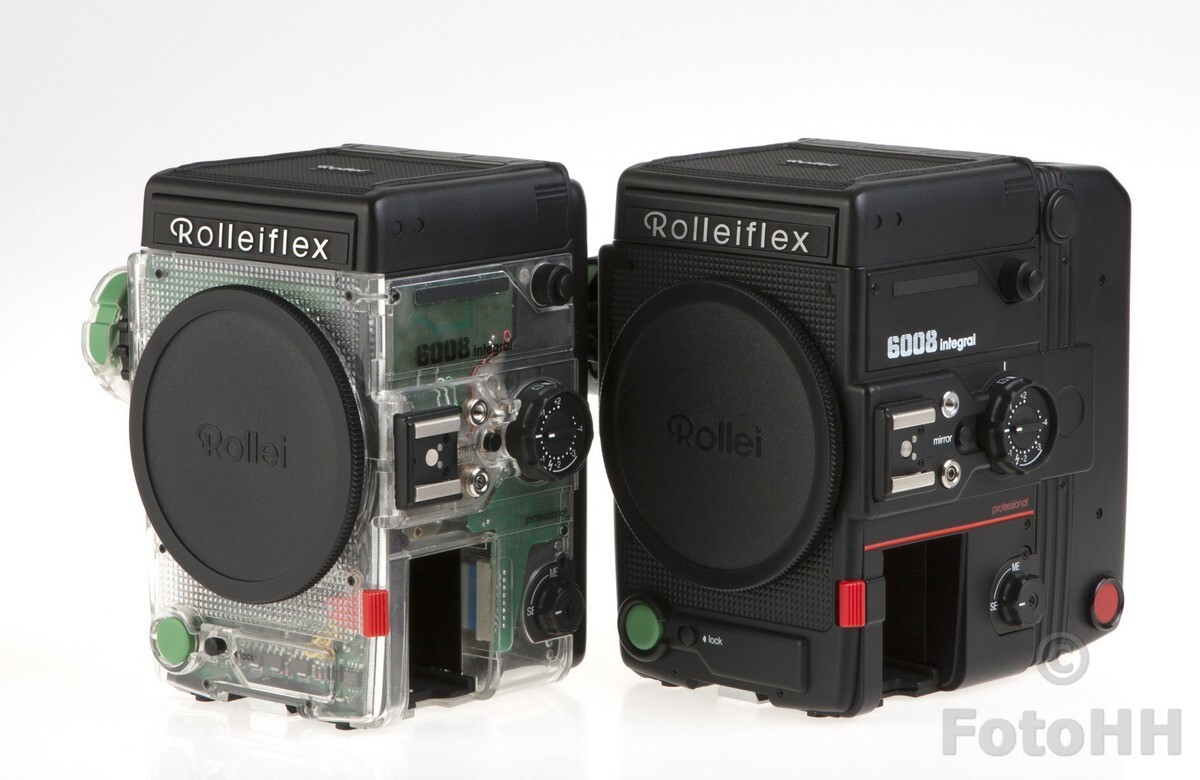 Rollei 6008 フィルムカメラ セット RARE TRANSPARENT SET OF ROLLEI ROLLEIFLEX 6008 INTEGRAL