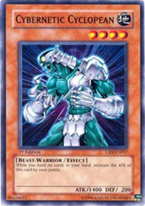 Cybernetic Cyclopean - CRV-EN017 - Common - 1st Edition x3 - Near Mint
