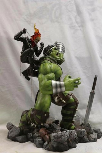 En Stock Hulk VS Ghost Rider Escena Modelo Estatua Enorme Figura Colección Exhibición - Imagen 10 de 12