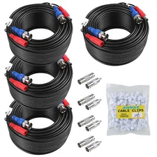 ANNKE 4x 30M 100FT CCTV Camera DVR Video Power Security Surveillance Cable Wire