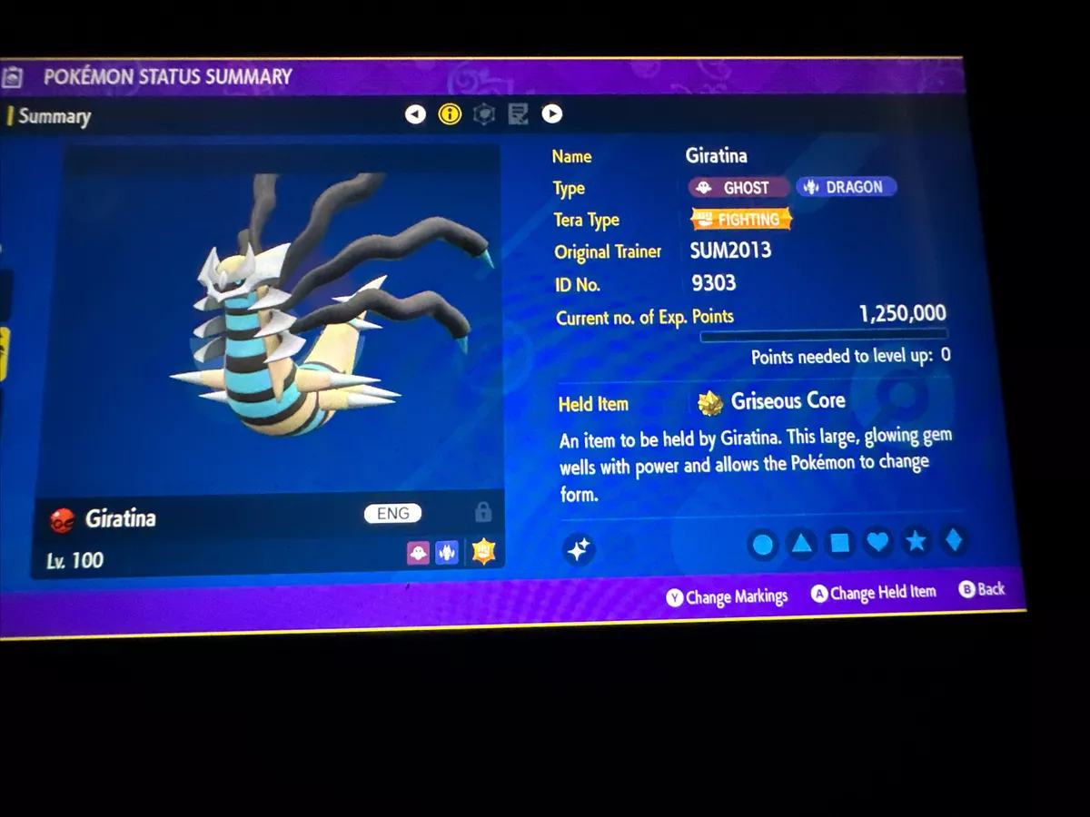 Shiny Giratina in Scarlet & Violet