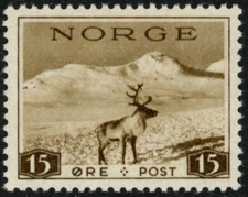 Norway 1939 (NK 220x, MI 200y, SC 185) - Tourist stamps - MH