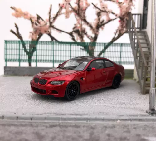 FINE 1:64 Red M3 E92 Coupe Racing Sports Model Diecast Metal Car - Picture 2 of 5