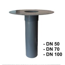 Flachdachablauf DN 50, 70, 100 PVC Dachgulli Dach Entw&auml;sserung Gully Dachablauf