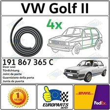 Juego de 4 piezas de impermeabilización sello puerta Volkswagen Golf Rabbit II MK2 4 puertas 1983-92