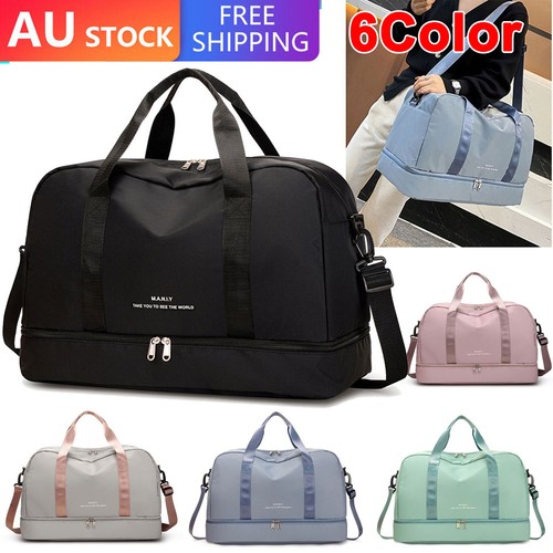 Large Travel Storage Luggage Gym Weekender Carry On Shoulder Duffle Sport Bag eBay