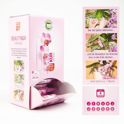 50 x PROTECT GARDEN Beautykur Orchideendünger, Pink, 20 ml - Afbeelding 1 van 4
