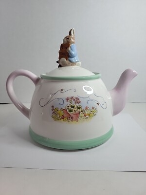Teiera In Porcellana Peter Rabbit Originale - Beatrix Potter, Lavabile In Lavastoviglie E Microonde, 21 Cm - 2