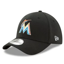 [10975814] Mens New Era MLB 39Thirty Flex Fit Cap - Miami Marlins