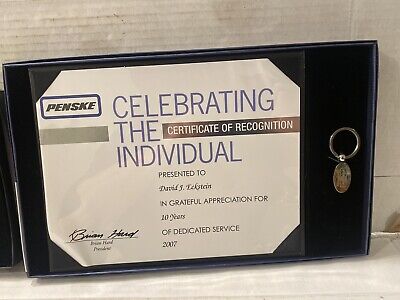 Penske Recognition Awards Lot : (2) Commitment To Safety Penske Recognition Awards Lot : (2) Commitment To Safety